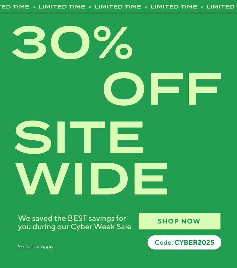 30% Off Sitewide 