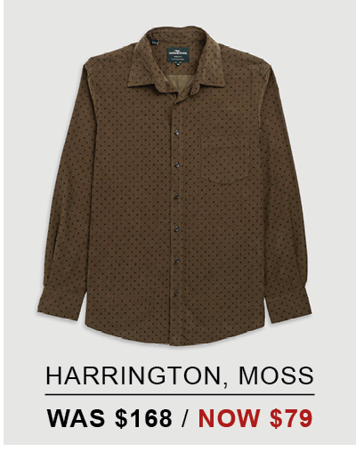 Shop Harrington Sports Fit Shirt, Moss online and instore at Rodd & Gunn