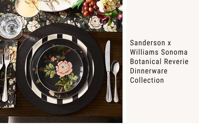 Sanderson x Williams Sonoma Botanical Reverie Dinnerware Collection