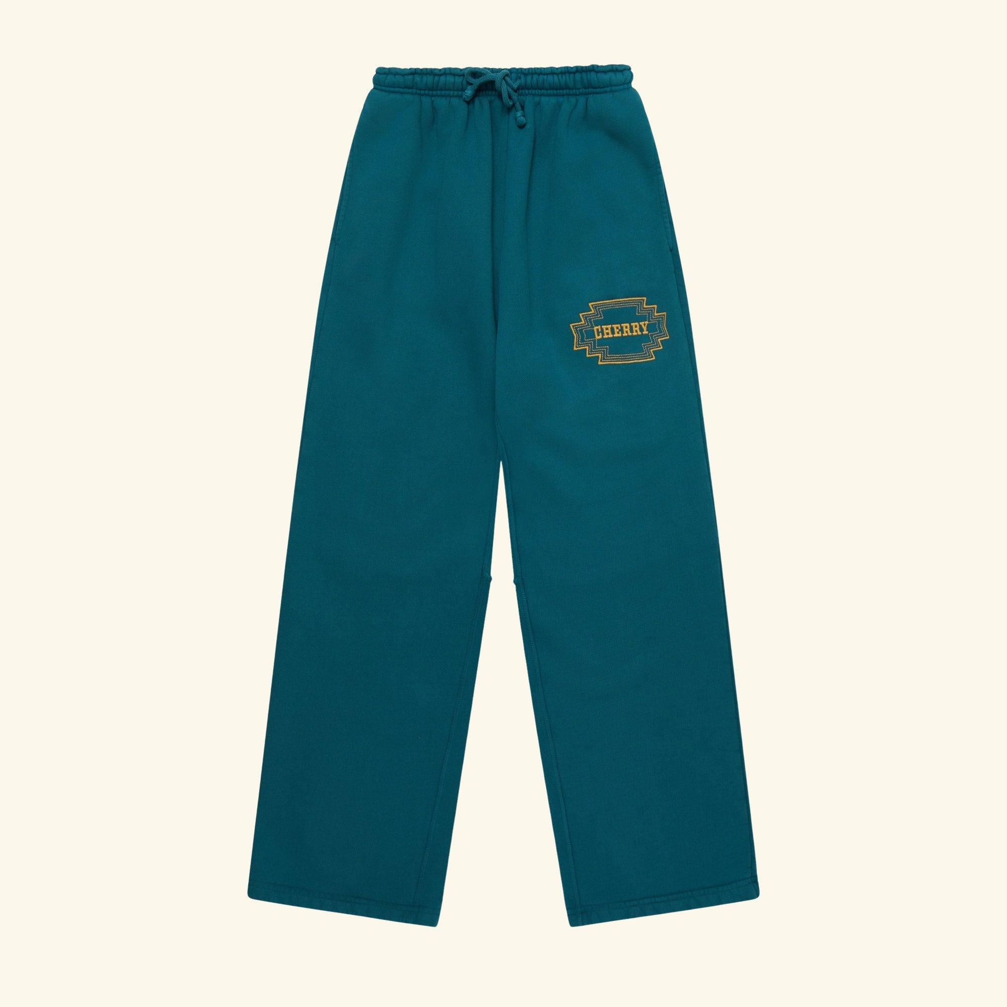 Image of Embroidered Navajo Parachute Sweatpants (Emerald)