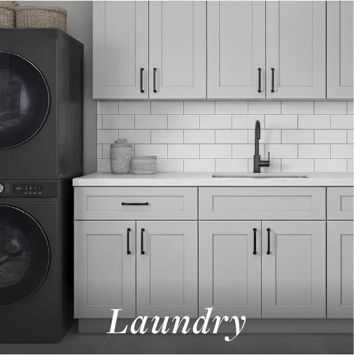 Laundry room with Gunnison cabinet