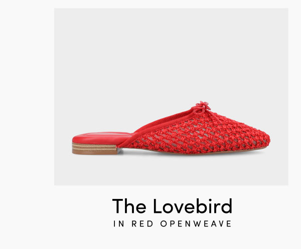 The Lovebird In Red Opeanweave