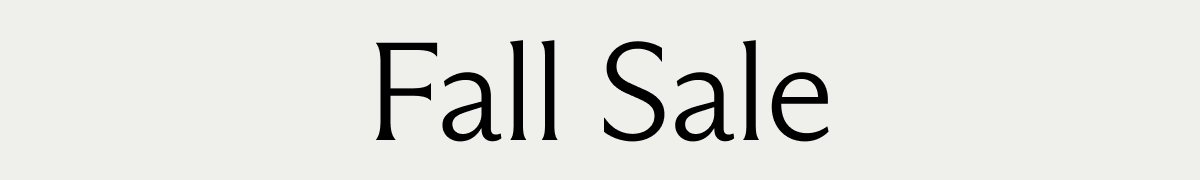 Fall Sale