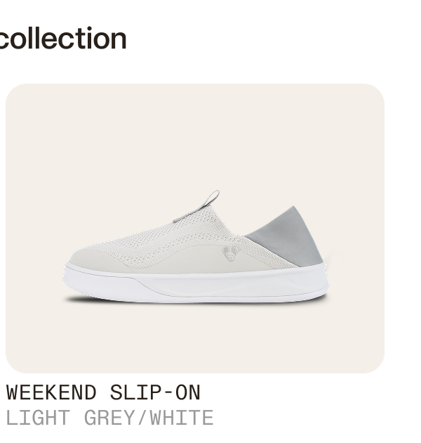 Weekend Slip On Grey/White