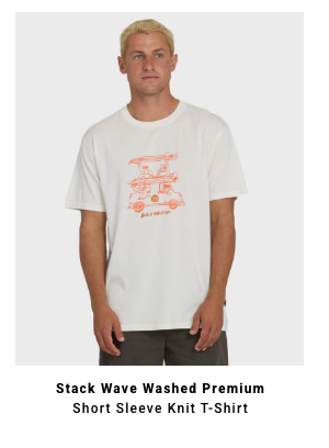 Stack Wave Washed Premium Short Sleeve Knit T-Shirt