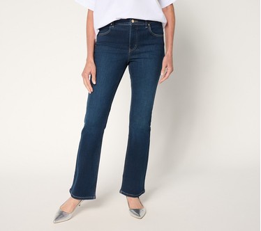 Women with Control Contour Curves Regular Indigo Jeans