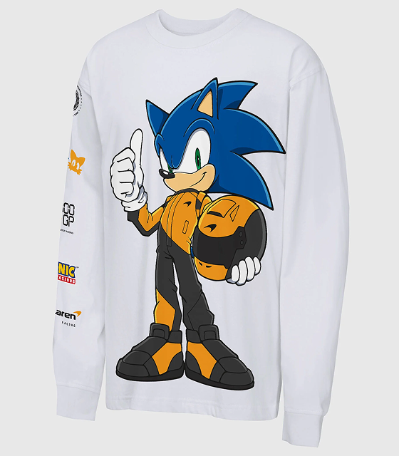 McLaren x Sonic 1000th GP Long Sleeve T-shirt