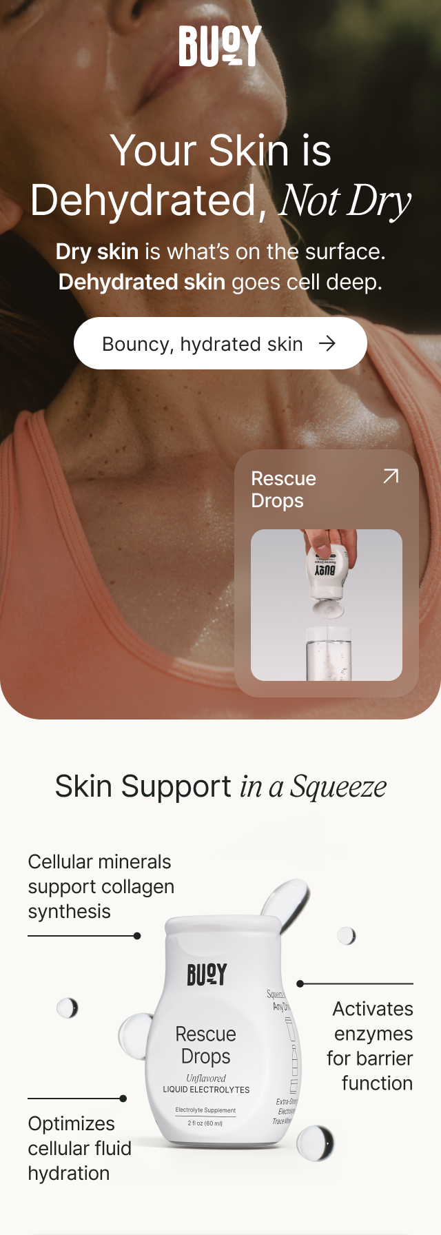 Skin Support in a Squeeze