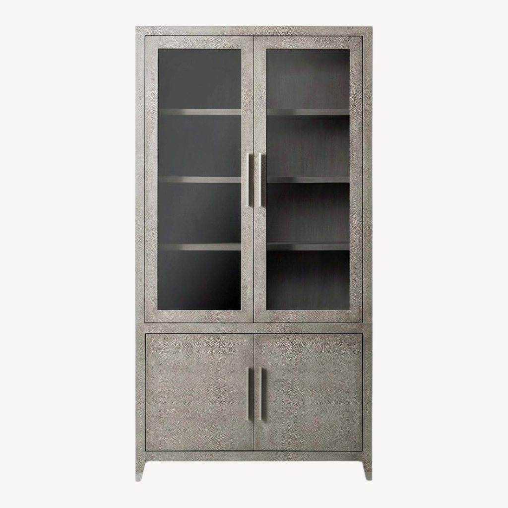 Image of Restoration Hardware Graydon Shagreen Sideboard And Hutch