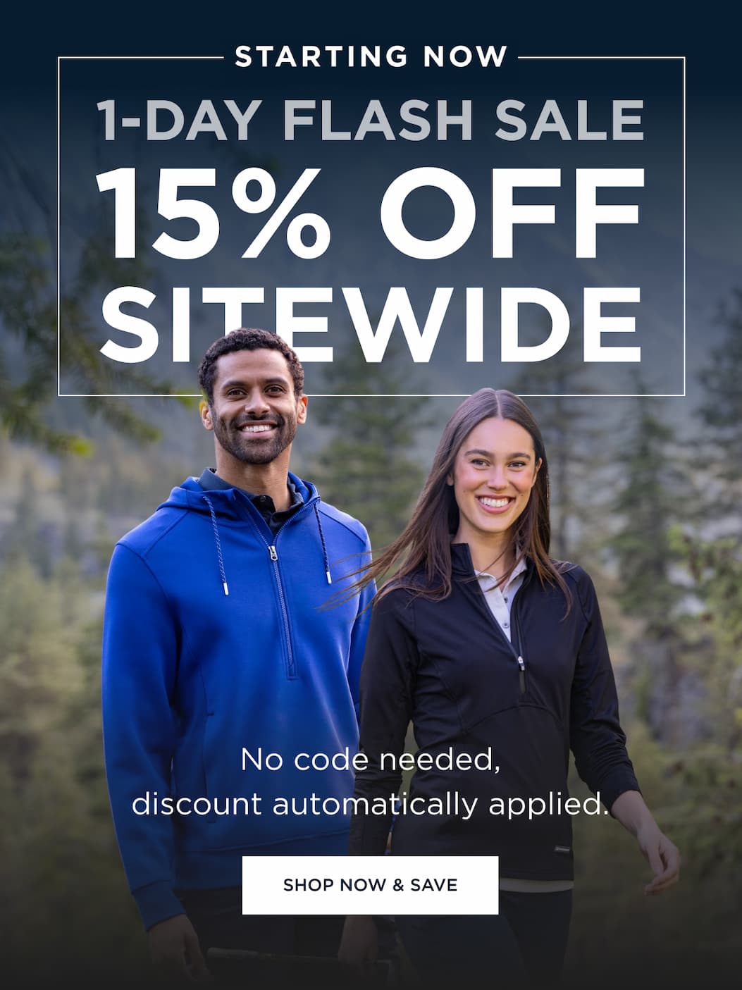 One Day Only: 15% Off Sitewide | Shop Now