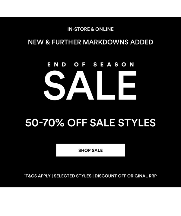 Shop End of Season Sale*