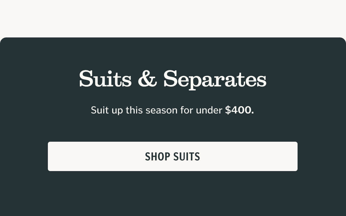 Suit up this season for under $400.