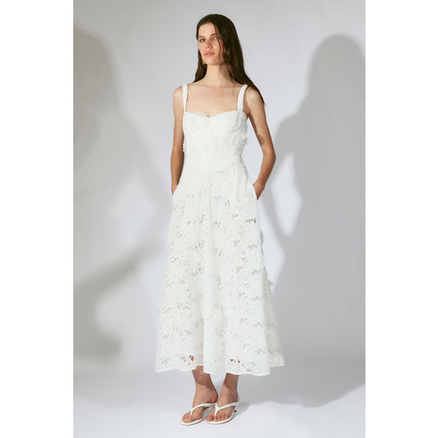 Adaline Broderie Midi Dress