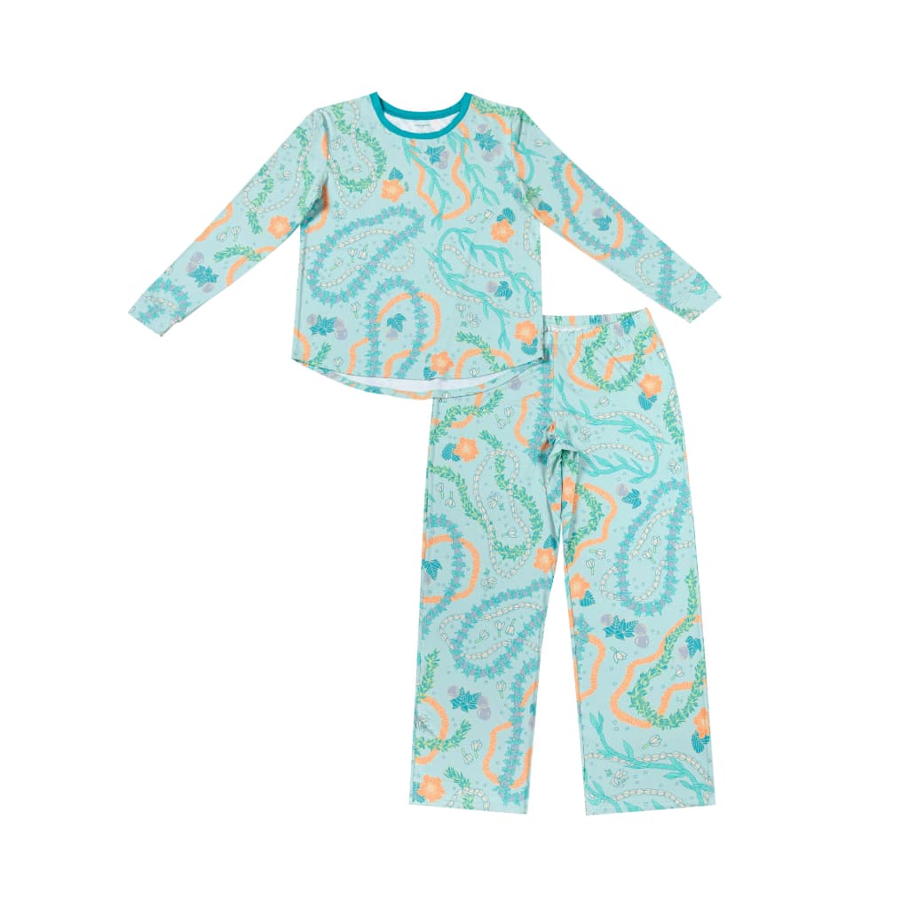 Image of Lei Stand Women's Long Bamboo Pajamas
