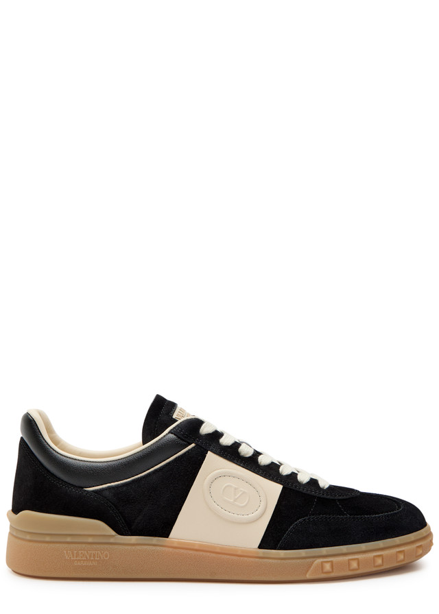 VALENTINO GARAVANI Upvillage panelled suede sneakers