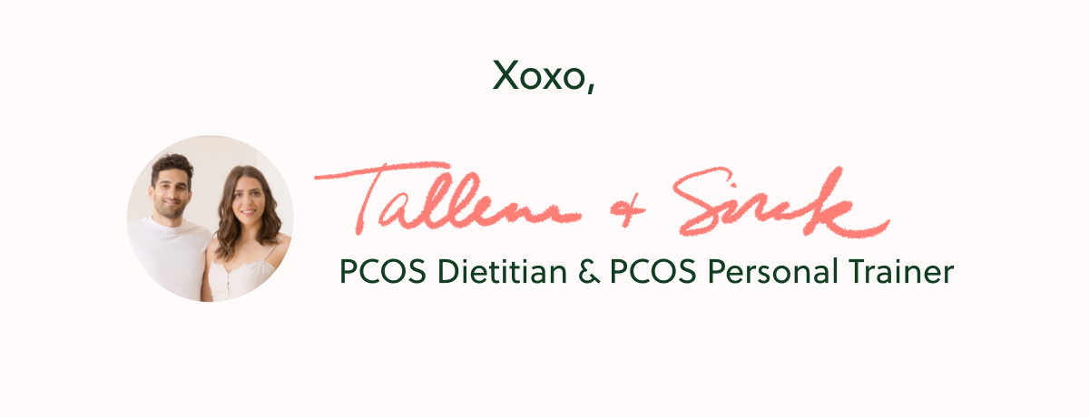 Xoxo, Tallene + Sirak PCOS Dietitian & PCOS Personal Trainer