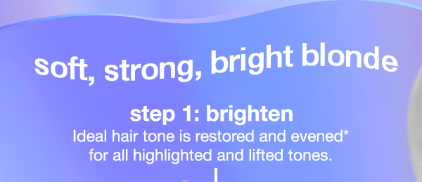 soft, strong, bright blonde