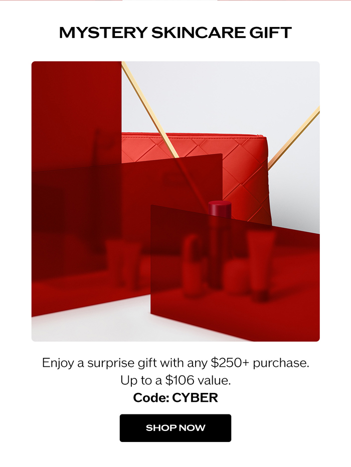 Enjoy a surprise gift with any $250+ purchase. Up to a $106 value. 