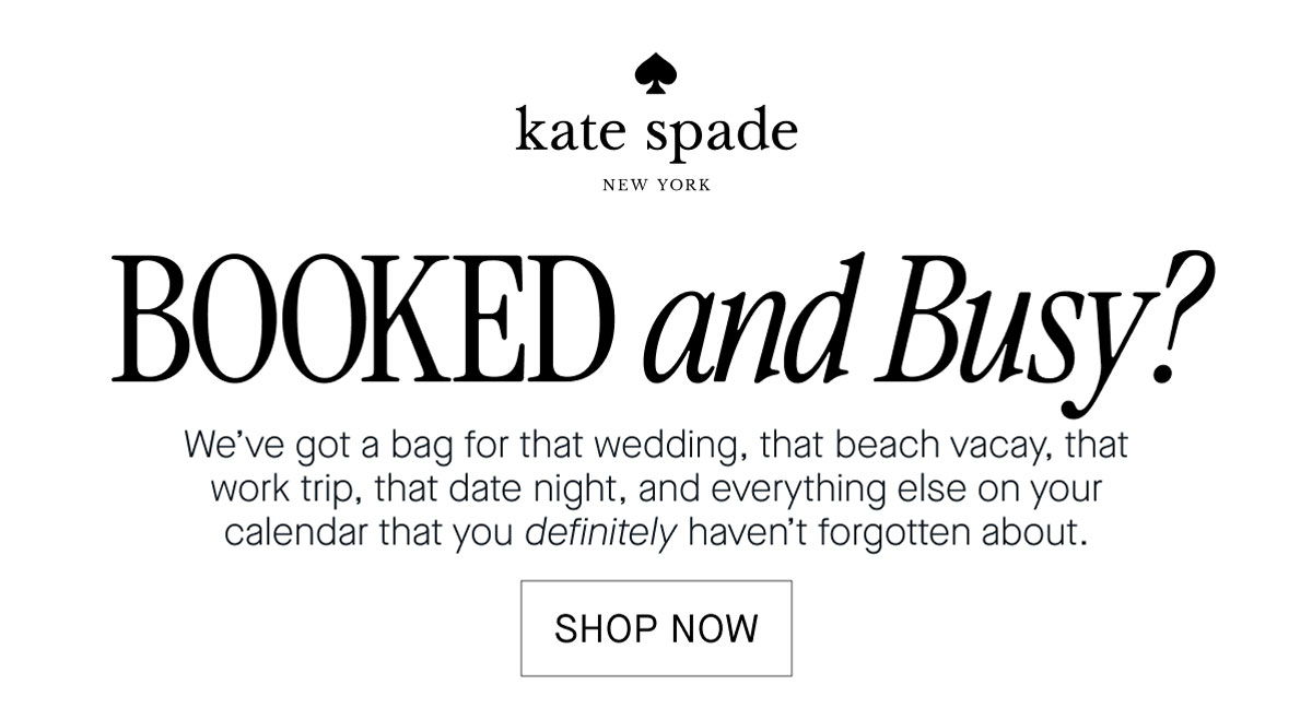 BOOKED and Busy?
