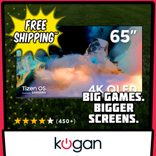 Kogan 65" QLED 4K Tizen Smart TV Product Image