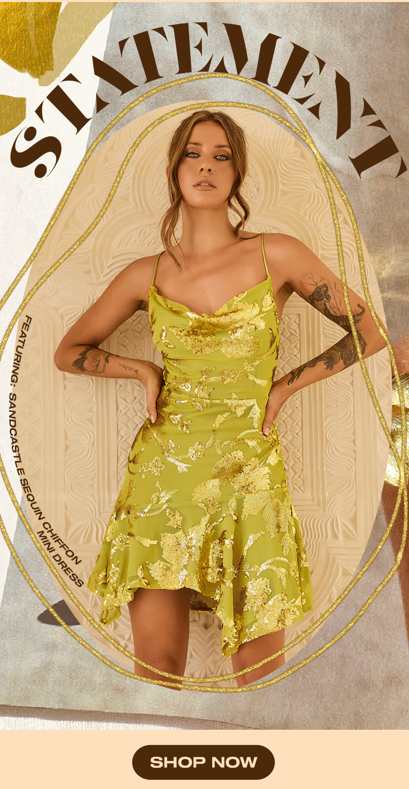 Sandcastle Sequin Mini Dress