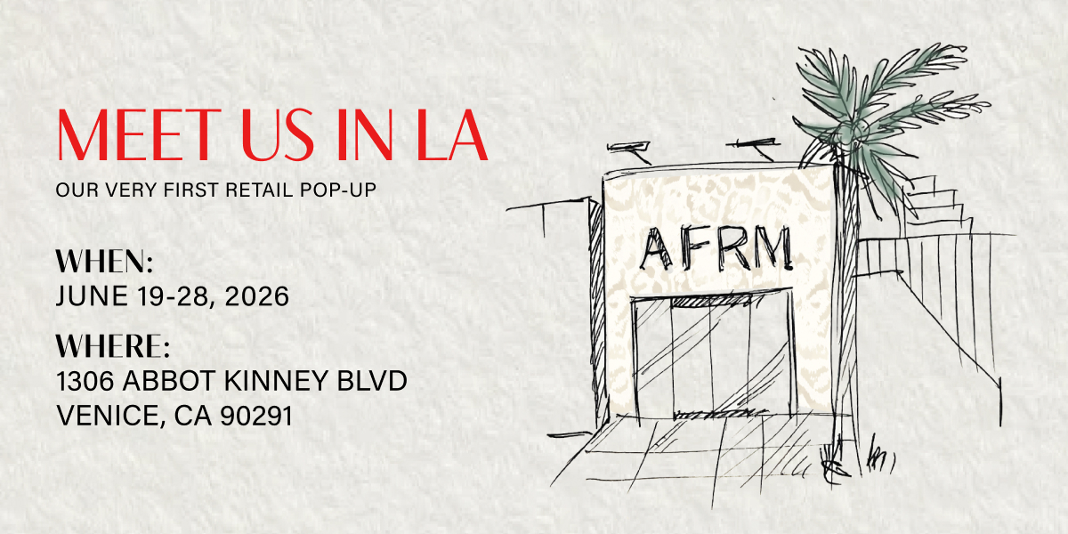 MEET US IN LA. OUR VERY FIRST RETAIL POP-UP. JUNE 19026, 2026. 1306 ABBOT KINNEY BLVD