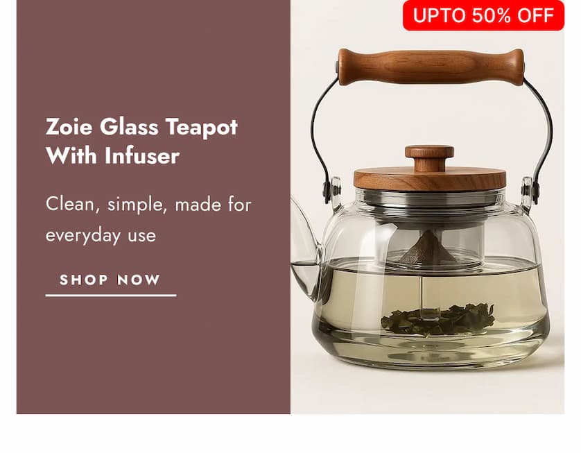 Zoie   Glass   Teapot   with   Infuser