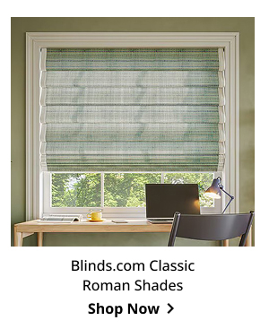 Blinds.com Classic Roman Shades | Shop Now >