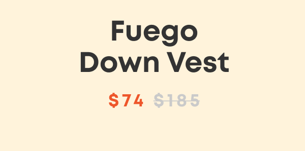 Fuego Down Vest - Men's