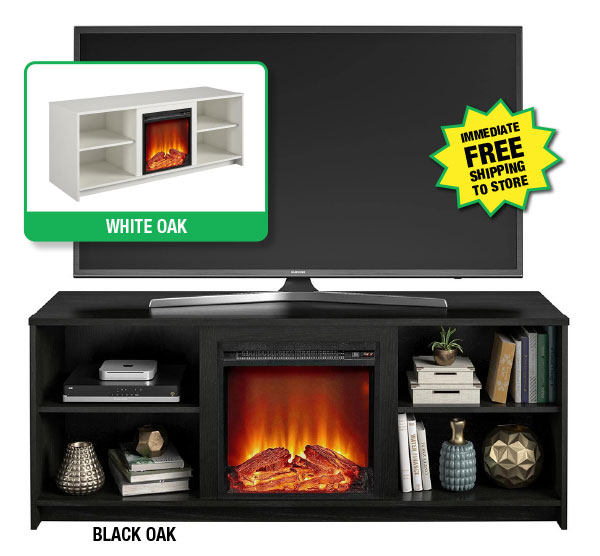 Fireplace TV Stand - ONLY $99.99 After Rebate*!