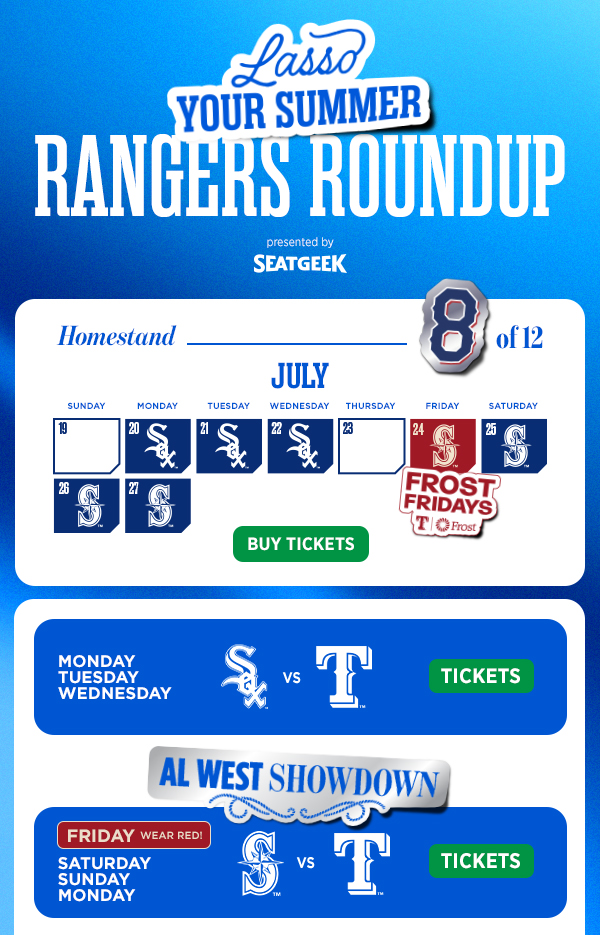 Rangers Roundup