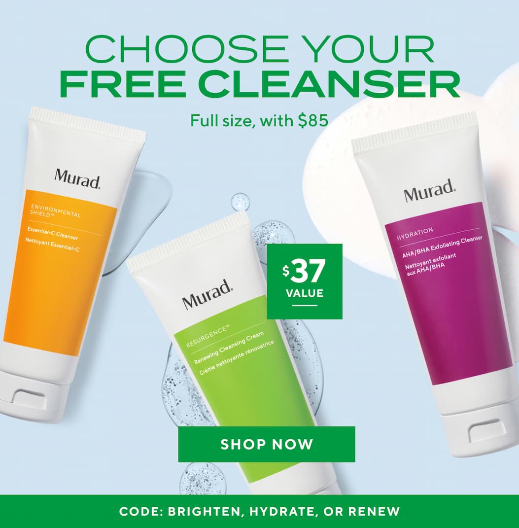 Choose your free cleanser 