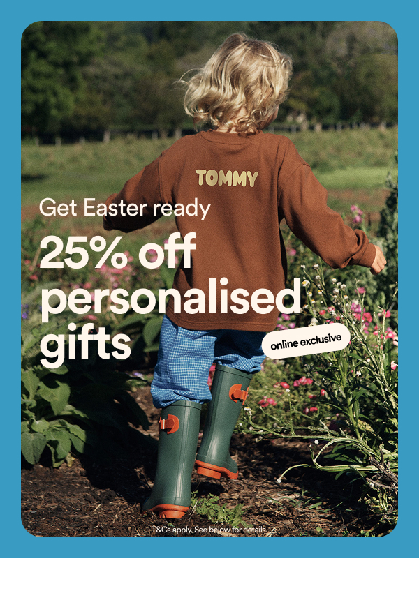 Click here to shop 25 off personalised gifts