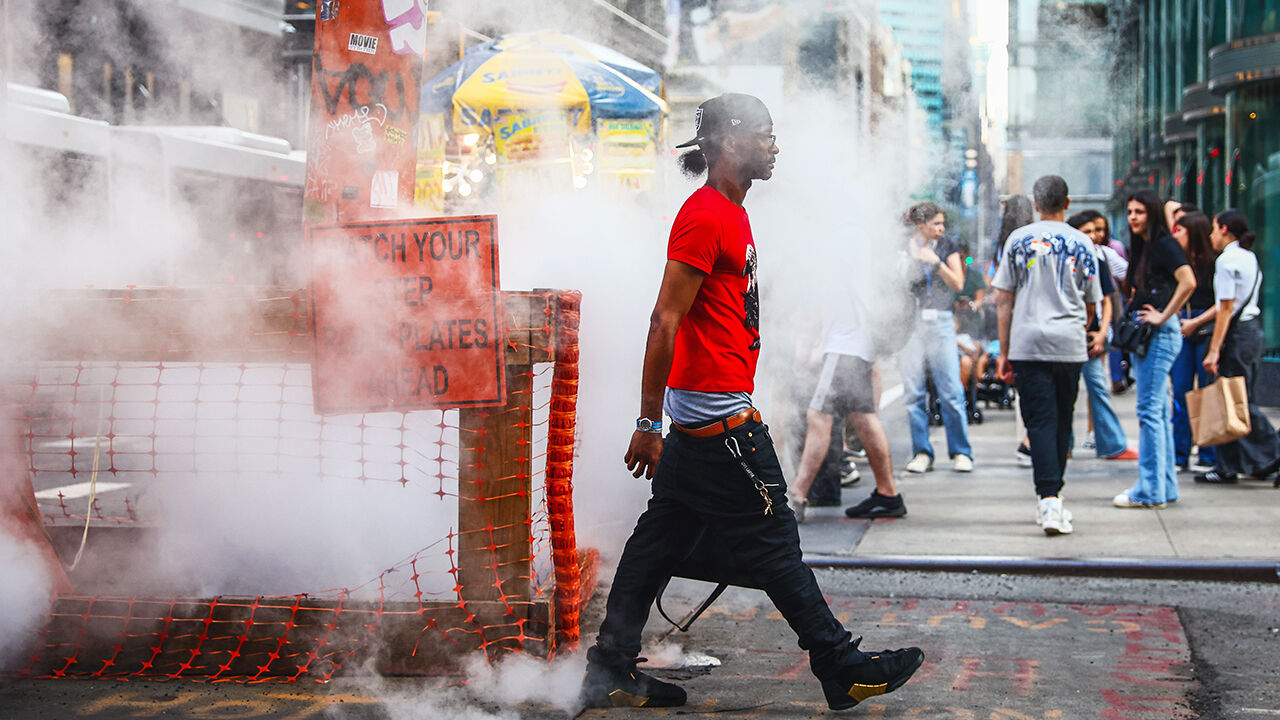 Steam vents in Manhattan, New York, United States