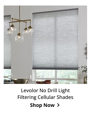Levolor No Drill Light Filtering Cellular Shades | Shop Now >