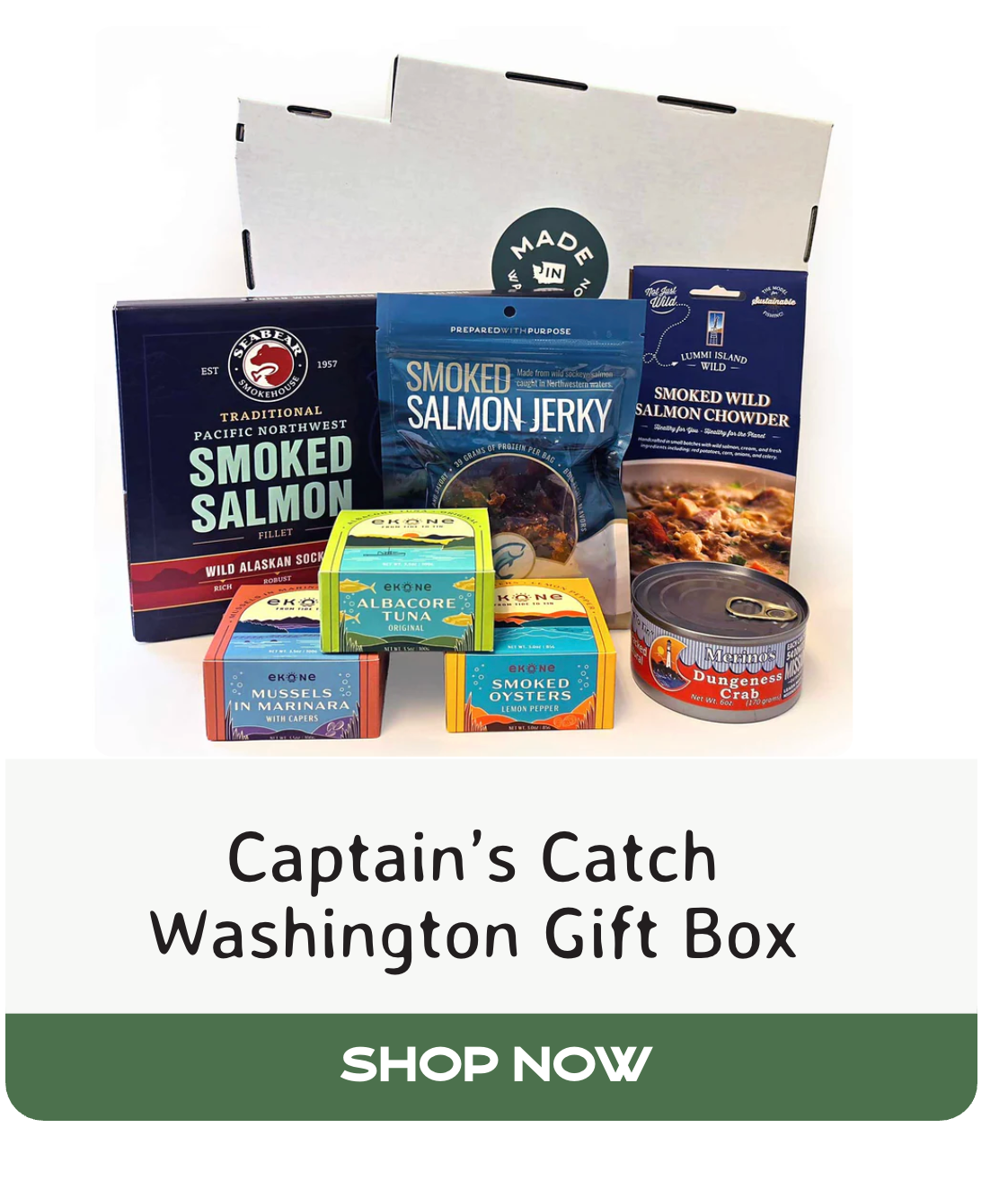 Captain's Catch Washington Gift Box