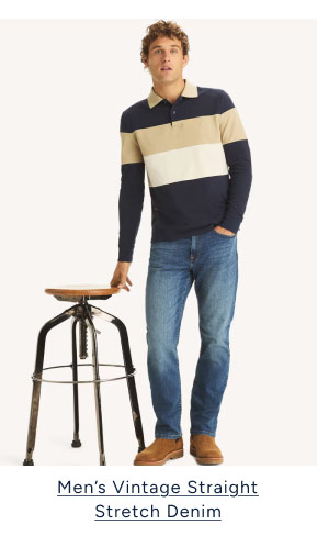 Men's vintage Straight Stretch Denim 