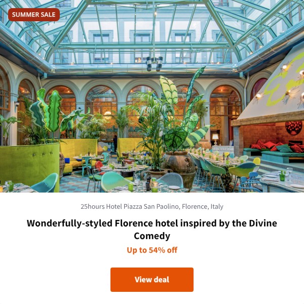 Wonderfully-styled Florence hotel inspired by the Divine Comedy