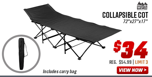 World Famous Sports Collapsible Cot