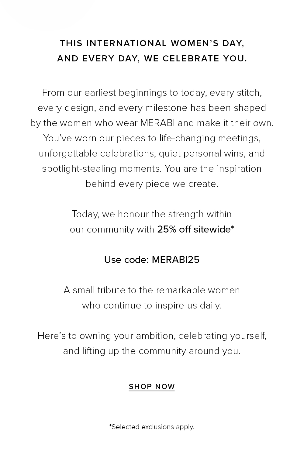 25% Off Sitewide