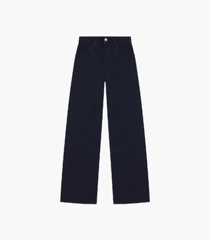 Nettle Denim High-Rise Jeans—black