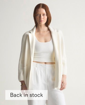 100% Organic Cotton Knit Blazer