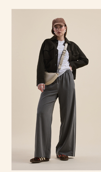 Kaia Wool Blend Cropped Coat