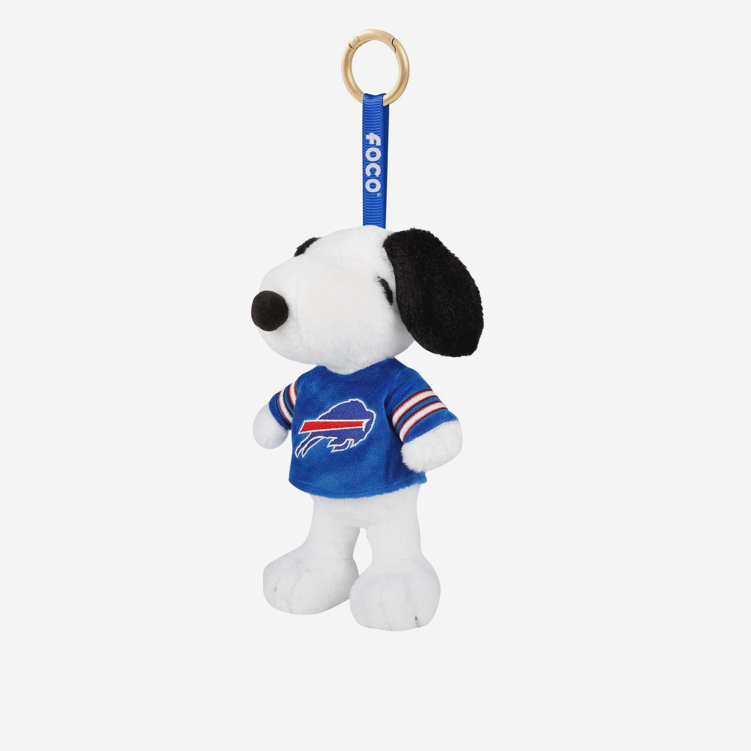 Image of Buffalo Bills Plush Snoopy Peanuts Bag Charm Keychain
