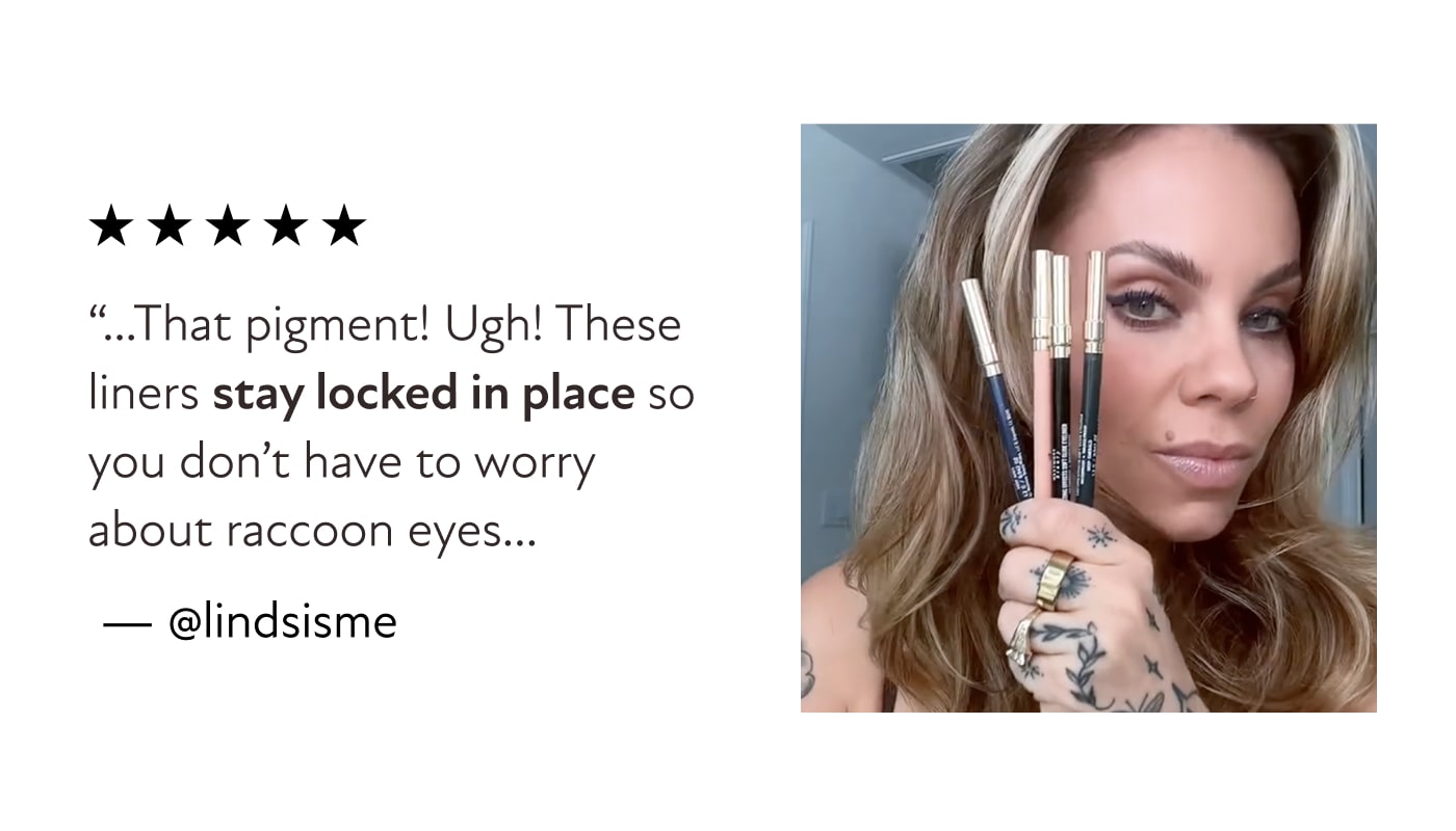 “...That pigment! Ugh! These liners stay locked in place so you don’t have to worry about raccoon eyes… &nbsp;—&nbsp;@lindsisme