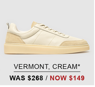 Shop Vermont Sneaker, Cream online and instore at Rodd & Gunn