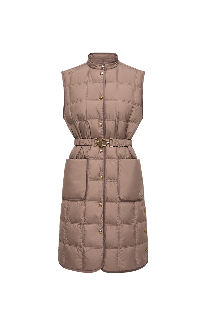 Cygnette Square Quilted Long Down Vest