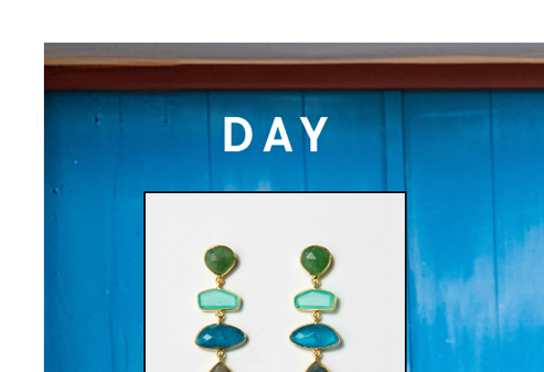 Tiered Gemstone Earrings