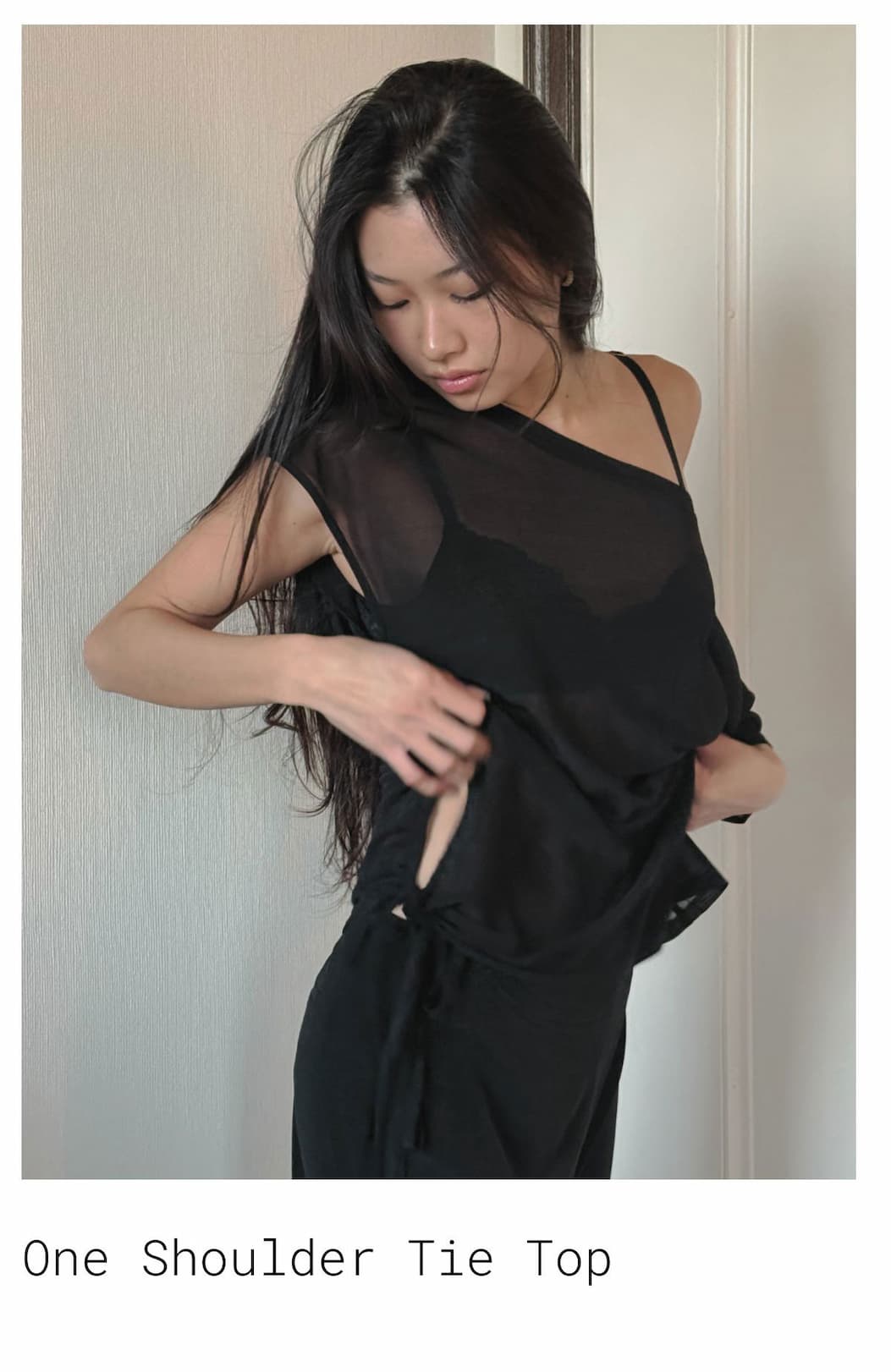 One Shoulder Tie Top&nbsp;