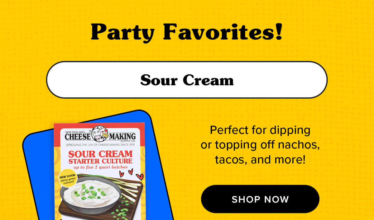 Party Favorites! Sour Cream  Perfect for dipping or topping off nachos, tacos, and more! 